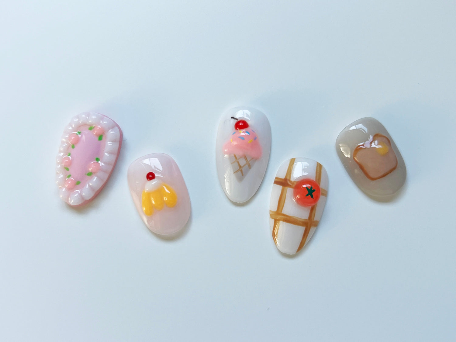 Food-Inspired 3D Nails