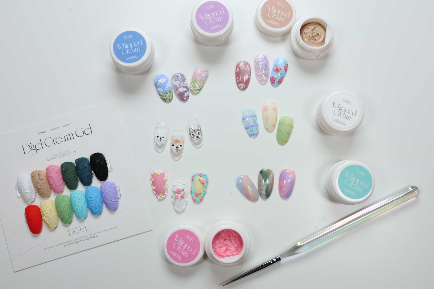 How to Use Texture Gels for Nail Art with DGEL Cream Gel