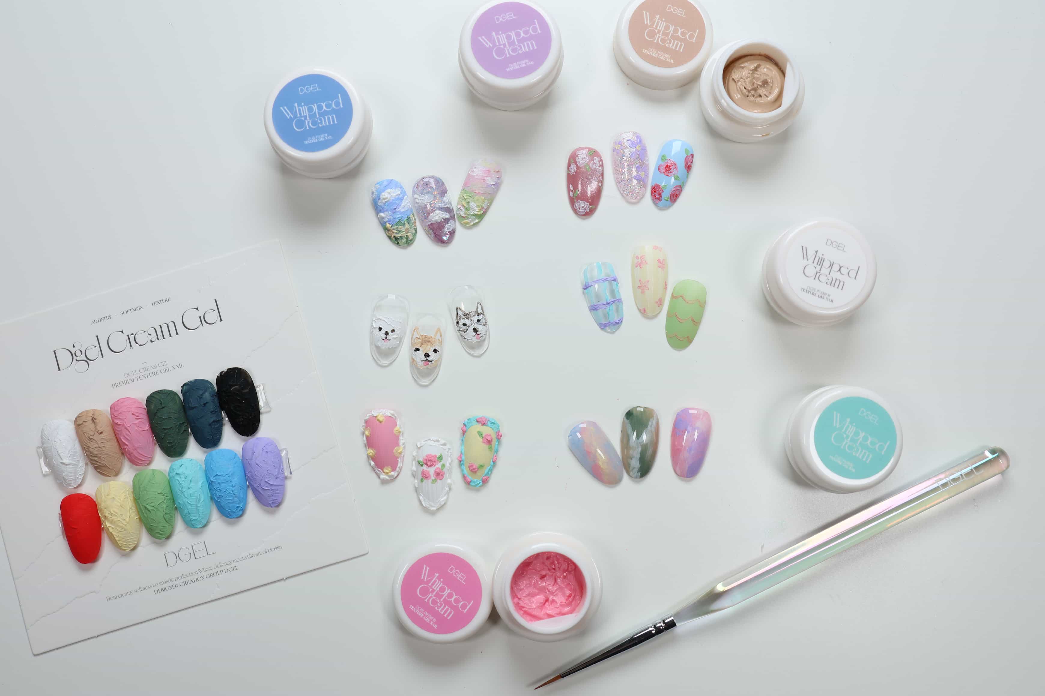How to Use Texture Gels for Nail Art with DGEL Cream Gel