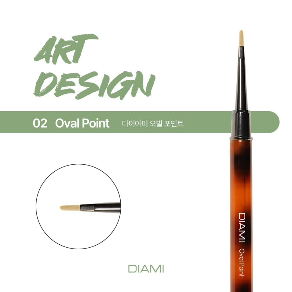 DIAMI - 02 Oval Point Brush