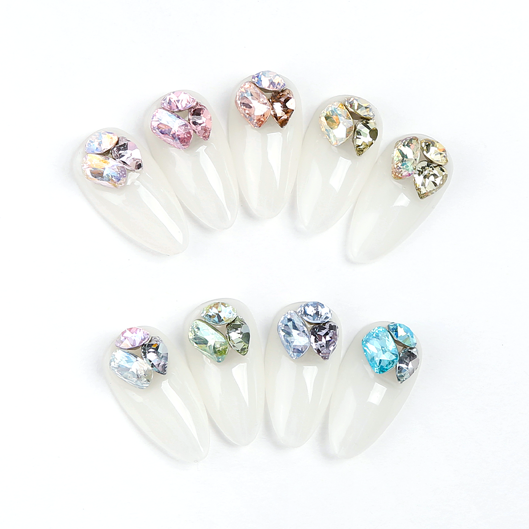 Jello Jello - Rounded Rectangle Stone Nail Charms (VNS225 - VNS233)