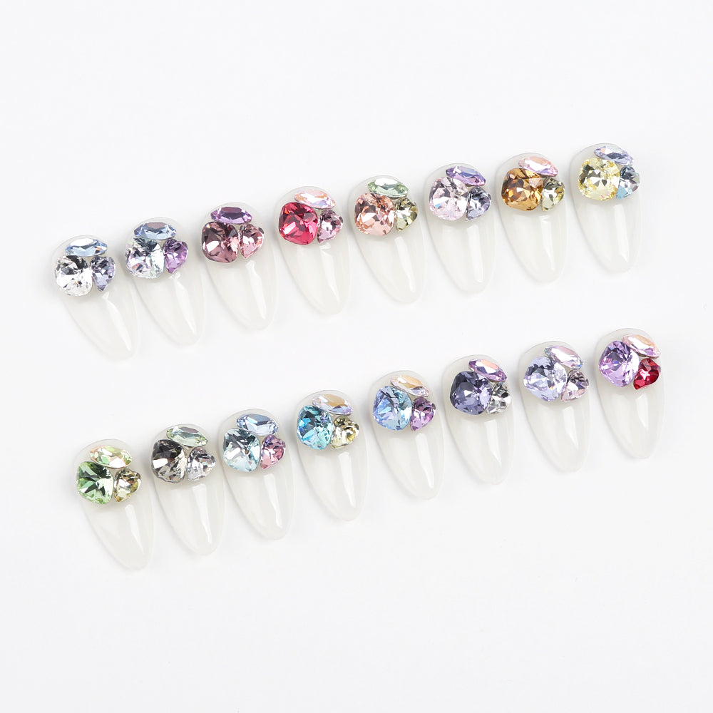 Jello Jello - Rounded Shaped Stone Nail Charms (VNS022 - VNS067)