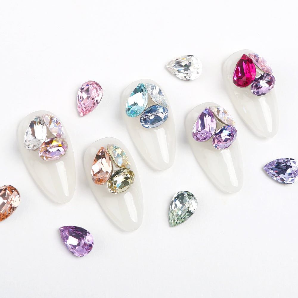 Jello Jello - Teardrop Stone Nail Charms (VNS202-VNS216, VNS127, & VNS218-VNS224)