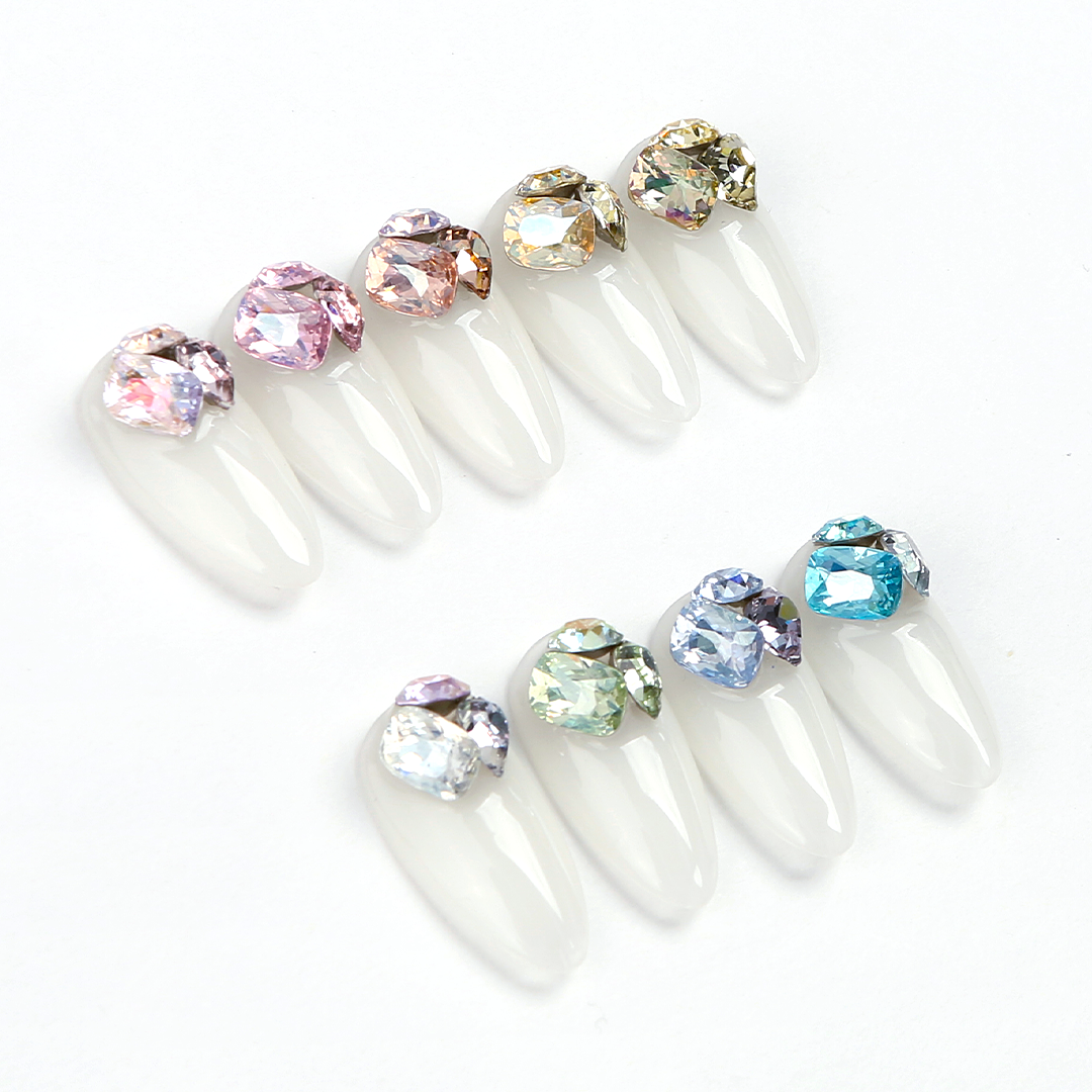 Jello Jello - Rounded Rectangle Stone Nail Charms (VNS225 - VNS233)
