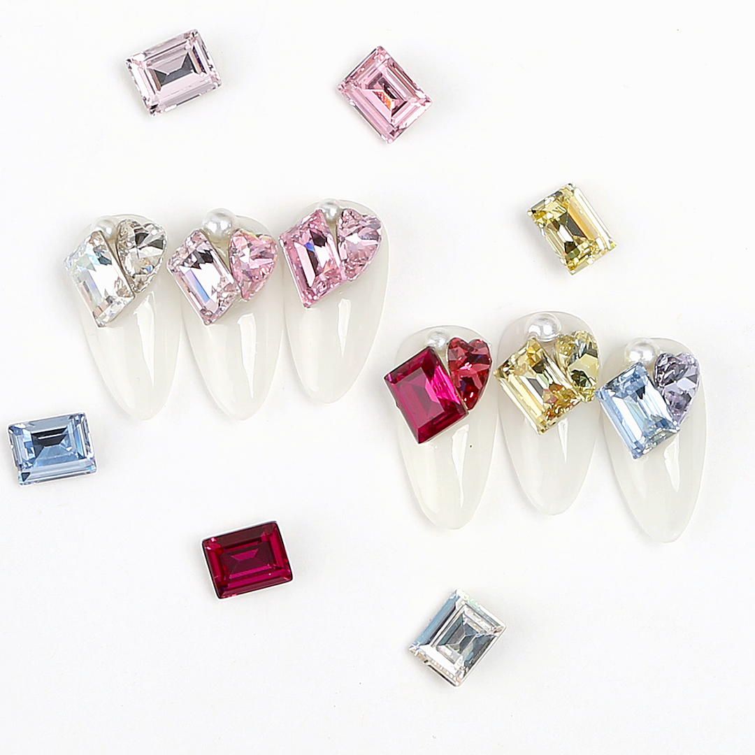 Jello Jello - Rectangle Stone Nail Charms (VNS068 - VNS108)
