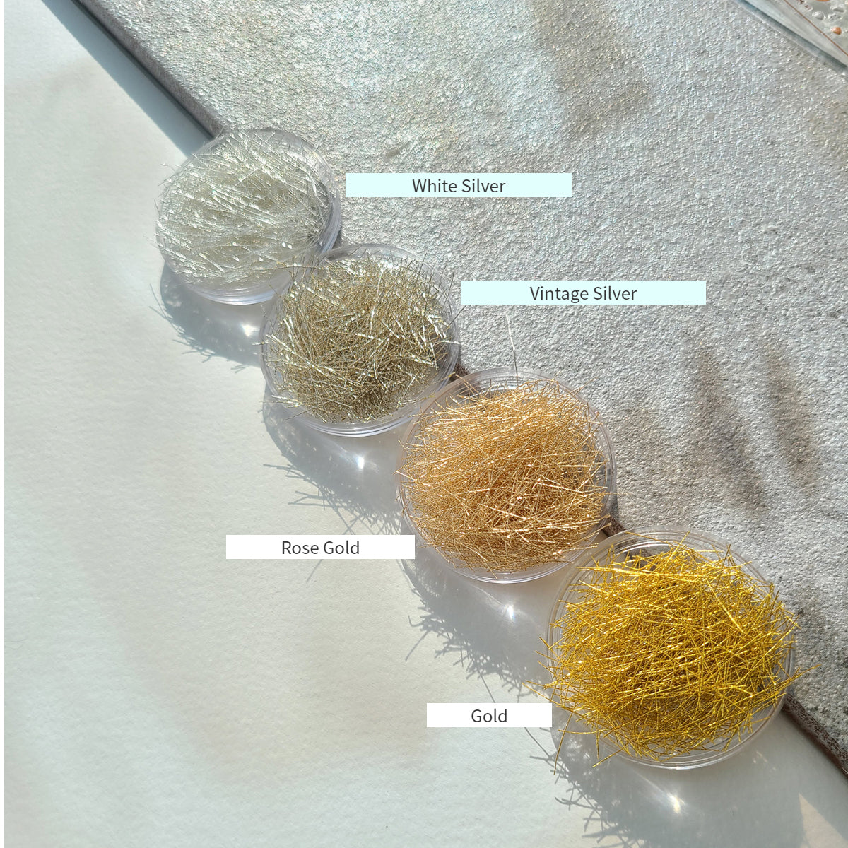 Bonniebee - Metallic Silver Gold Thread (4 types)