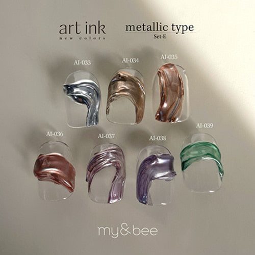 my&bee - Metallic Art Ink Set E (AI-033-039)