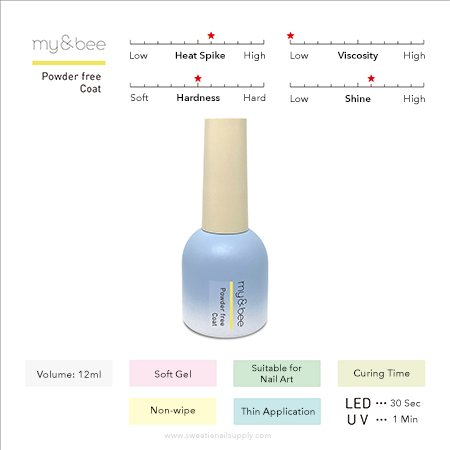 my&bee - Powder-free coat 12ml