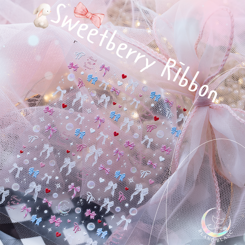 Blanc Blanc - (S503) Sweet Berry Ribbon Sticker