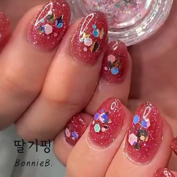 Bonniebee - Strawberry Ping Hologram Glitter