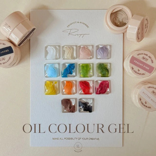 Ginanail - Oil Paint Gel Non-wipe (14 colours)