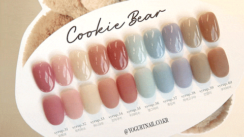 Yogurt Nail Kr. Cookie Bear Collection (Full Set/Individual Colors)
