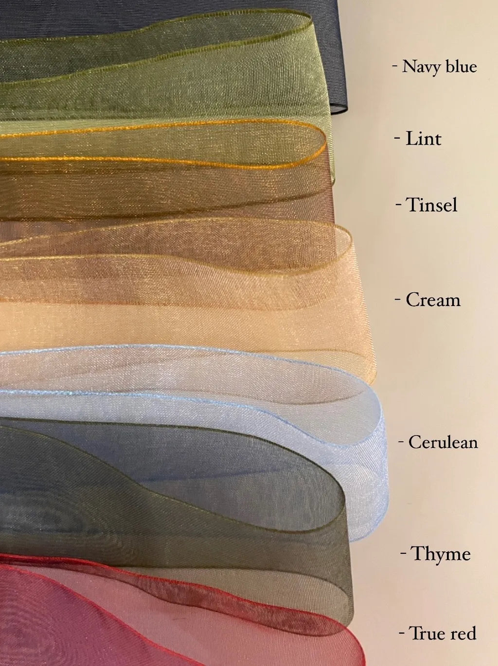 Palette Carys Trendy Nail Ribbon Set (7 Colors)