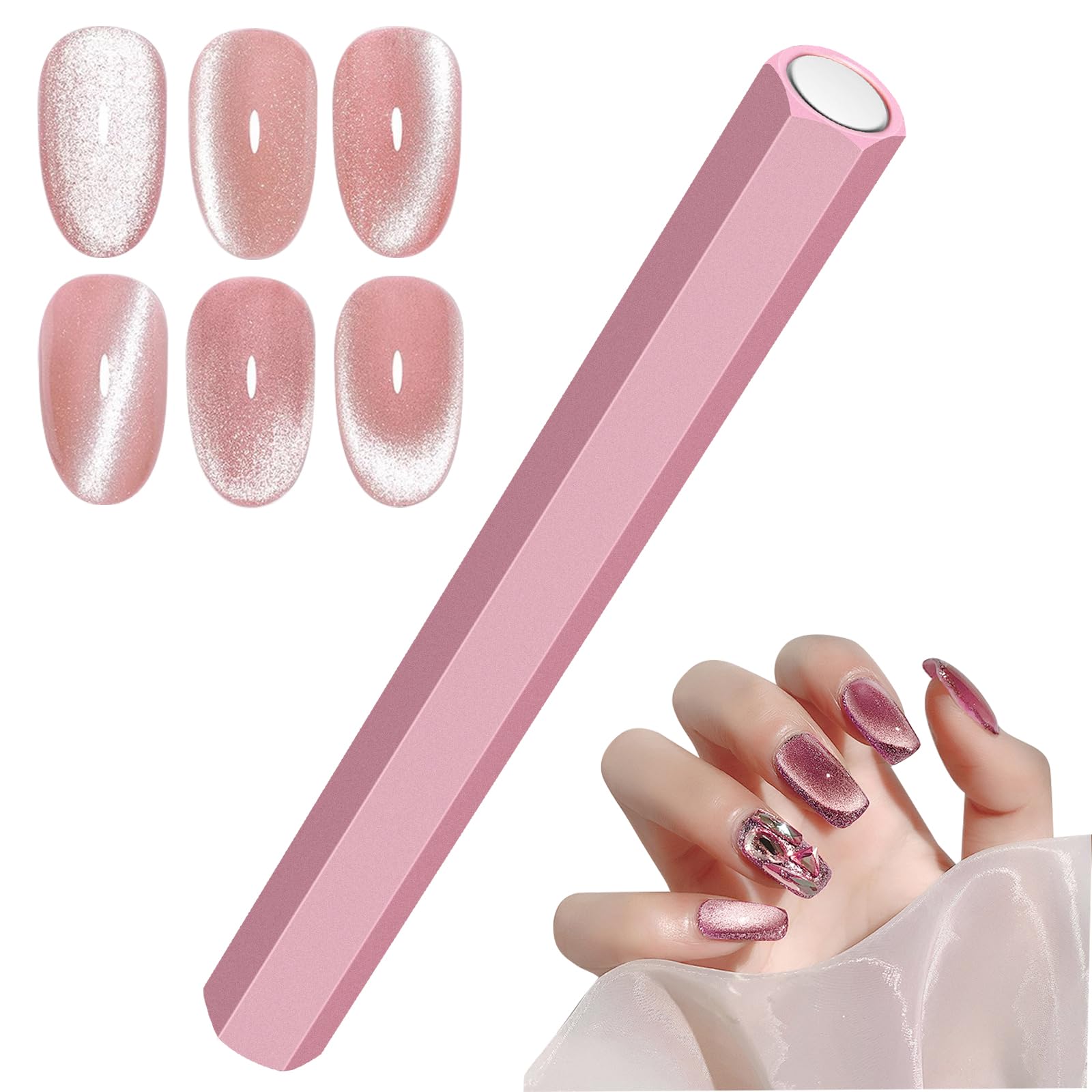 Sweetie's Hexagonal Magnet (Pink/Gold)