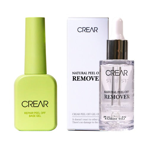 CREAR - Peel Off Remover (30g) + Repair Peel Off Base (Bundle)
