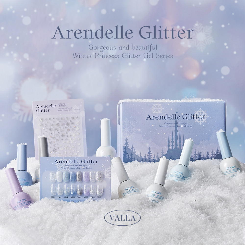 Set De Vernis Gel à Ongles FROM THE NAIL - 8 Couleurs Glitter K-Beauty - Neuf Corée Du Sud - PAO 24 Mois