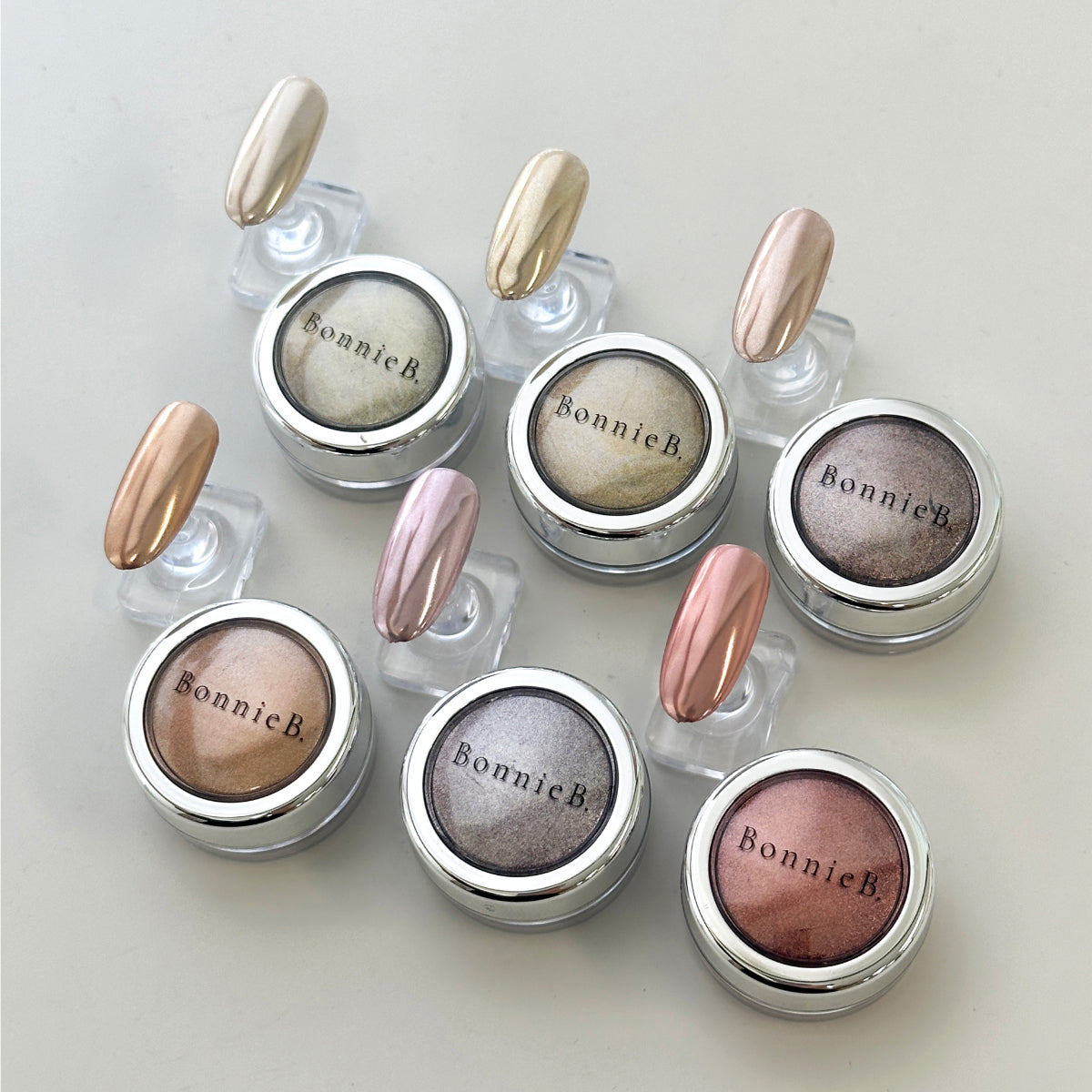 Bonniebee - Petit Powder Ash Gold Nail Powder (6 types)