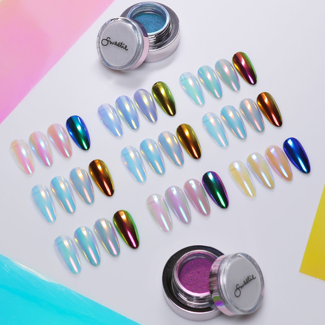 Sweetie Nail Supply - Aurora Chrome Powders (9 Types)