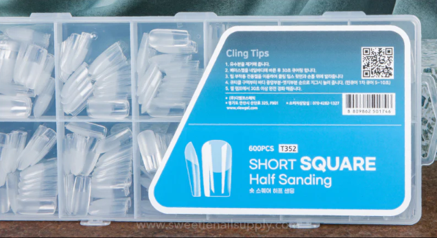Viewgel - Cling Tip Square 600 Tips (2 types)