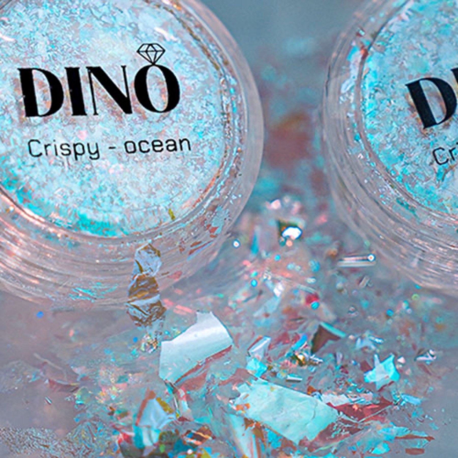 DINO It's Nail O'Clock - Crispy Ocean Glitter