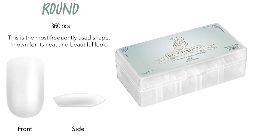 DIAMI Easy Full Tip Extensions (Oval and Round)
