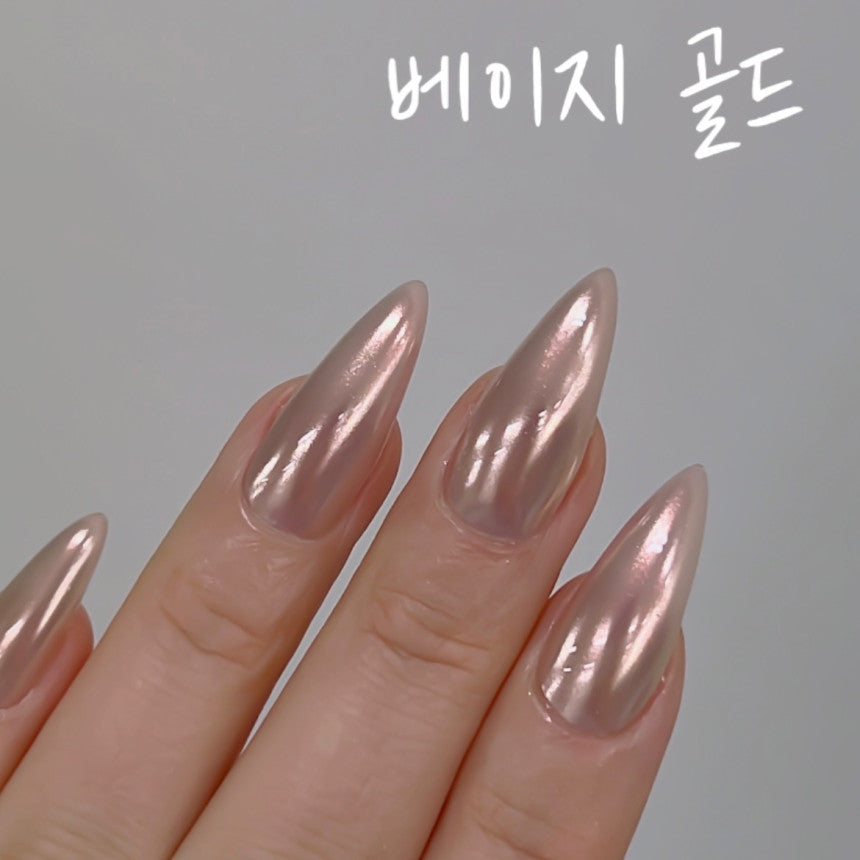 Nailbayo - Beige Gold Powder