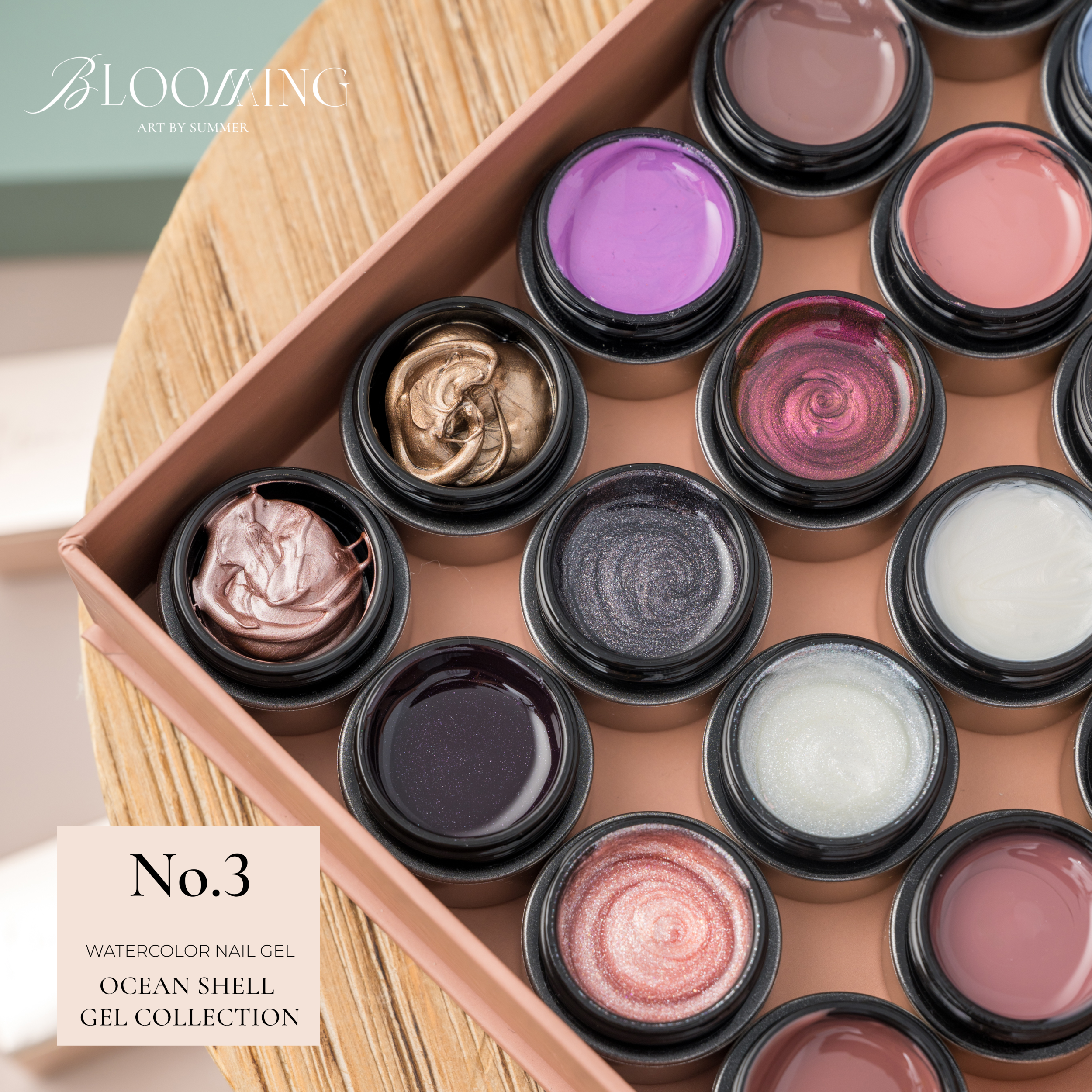 Blooming Nails - No.3 Watercolor Nail Gel Set