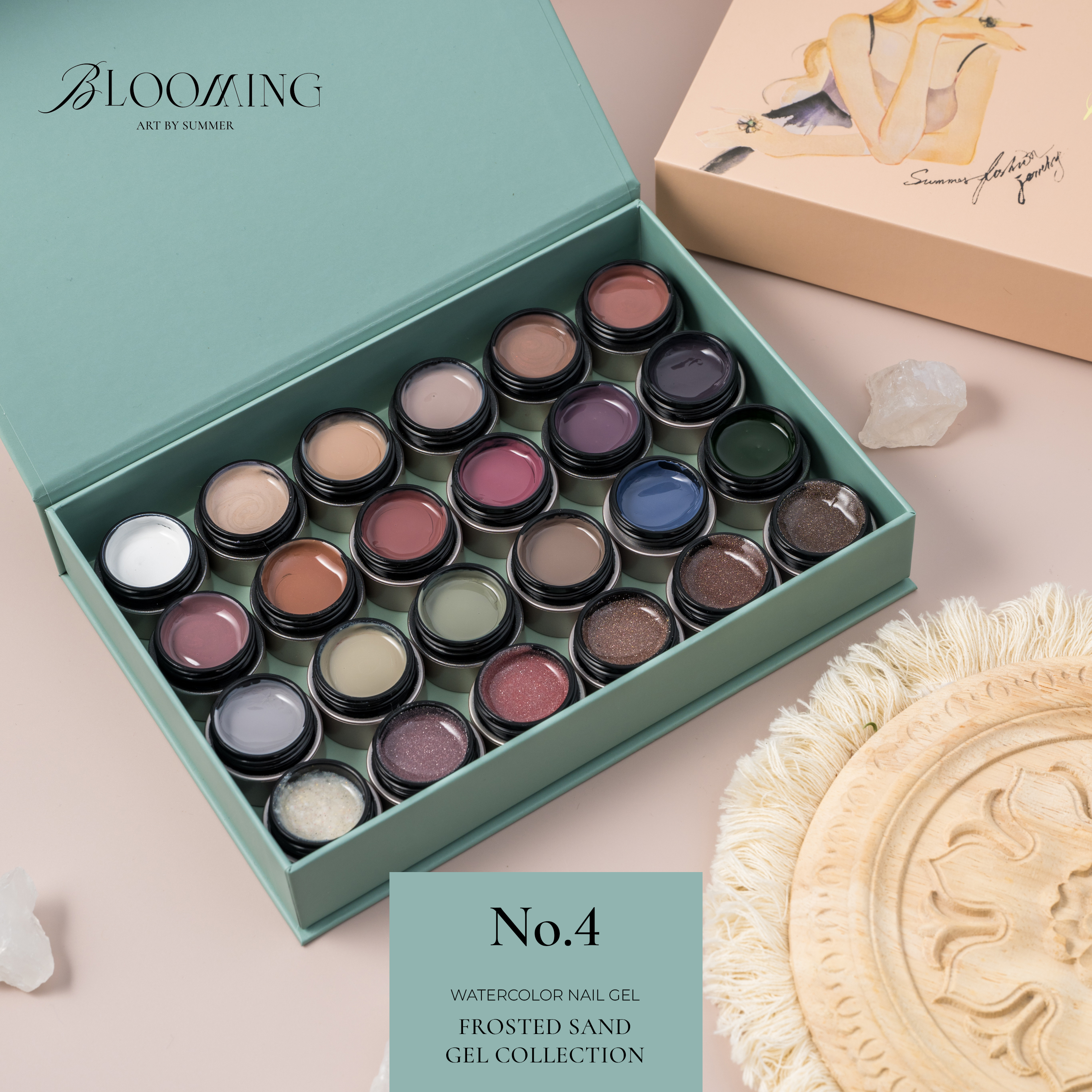 Blooming Nails - No.4 Watercolor Nail Gel Set