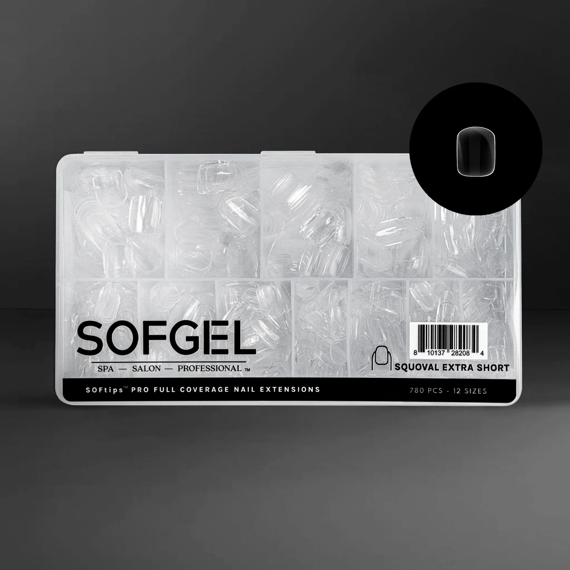 SOFTIPS PRO XII - Standard Squoval Extra Short (780pcs)