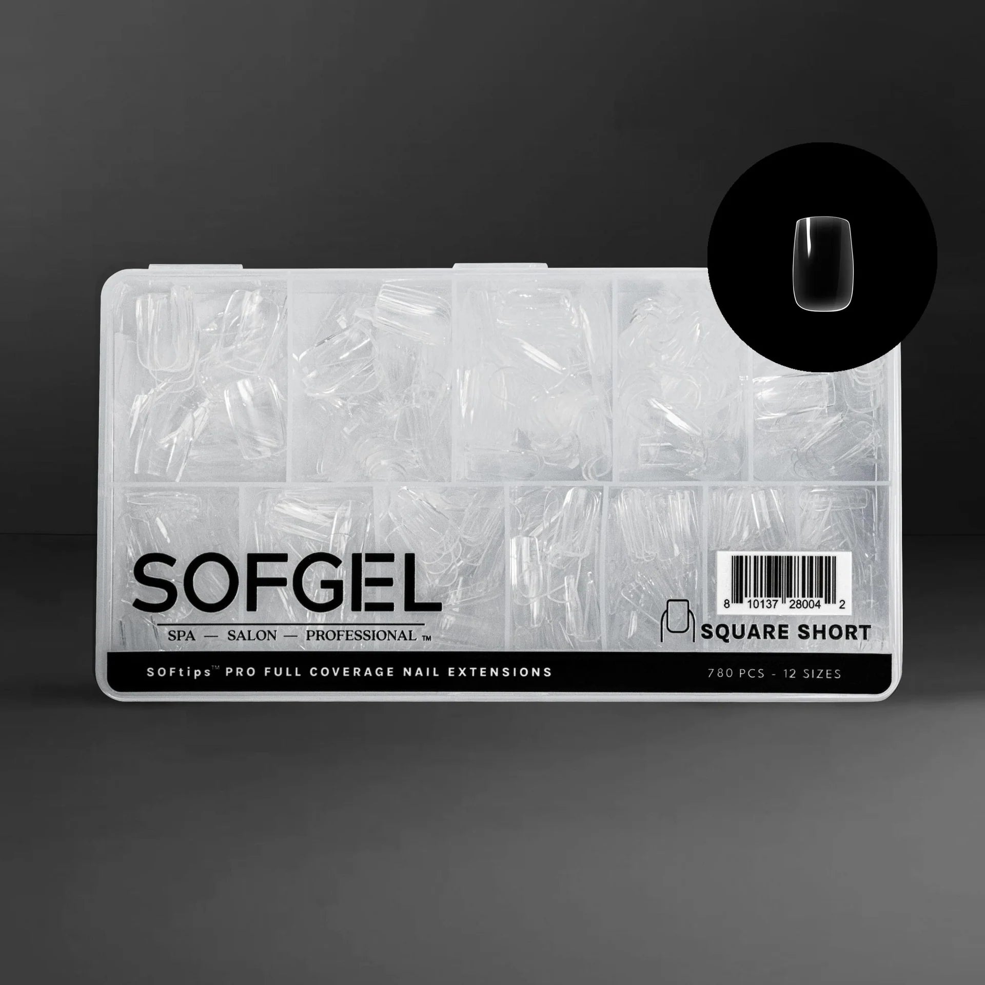 SOFTIPS PRO XII - Standard Square Short (780pcs)
