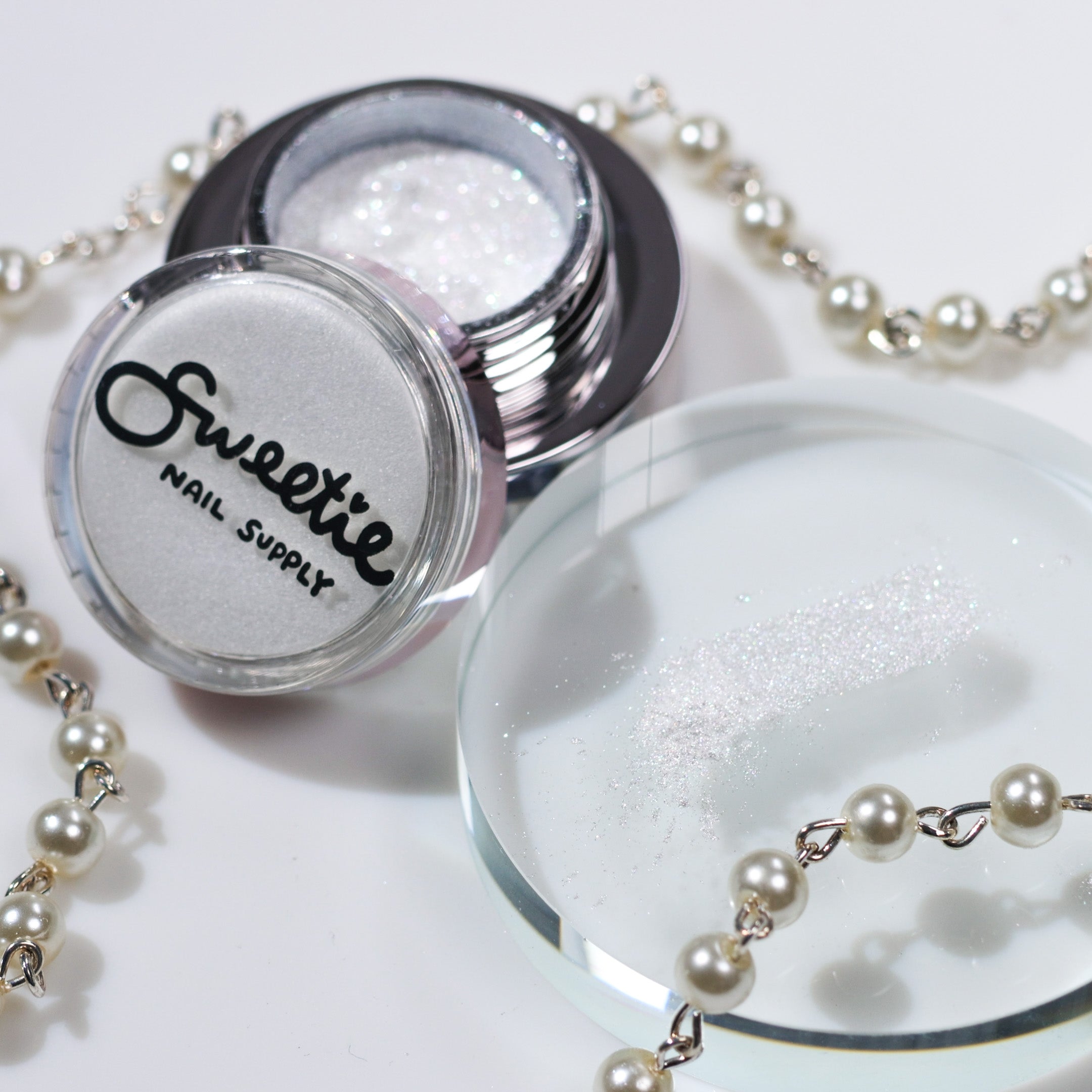 Sweetie Nail Supply - White Pearl Chrome Powder (1g)