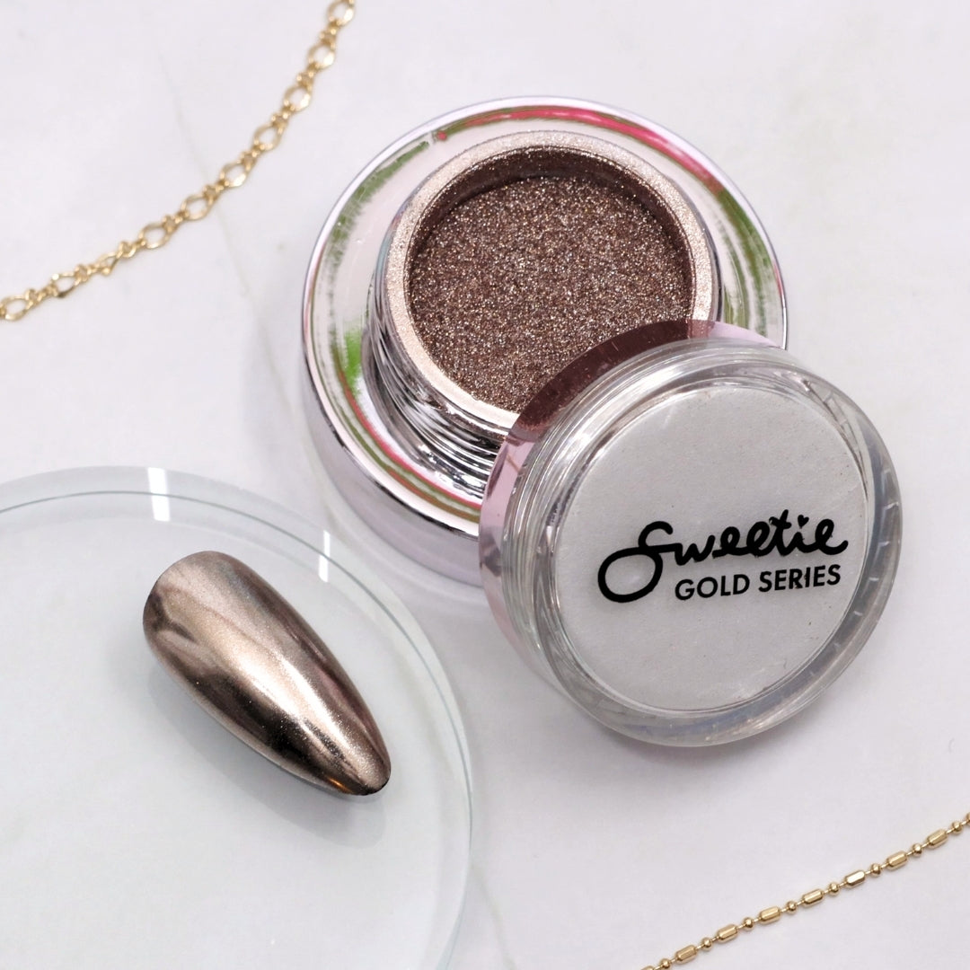 Sweetie Nail Supply - Gold Chrome Powders (5 Types)