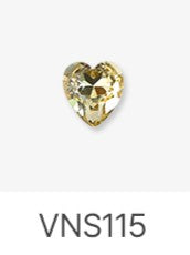 Jello Jello - Heart Stone Nail Charms (VNS109 - VNS133 & VNS150 - VNS163)