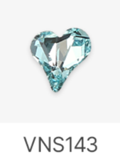 Jello Jello - Peach Heart Stone Nail Charms (VNS134 - VNS148)