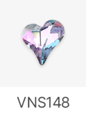 Jello Jello - Peach Heart Stone Nail Charms (VNS134 - VNS148)