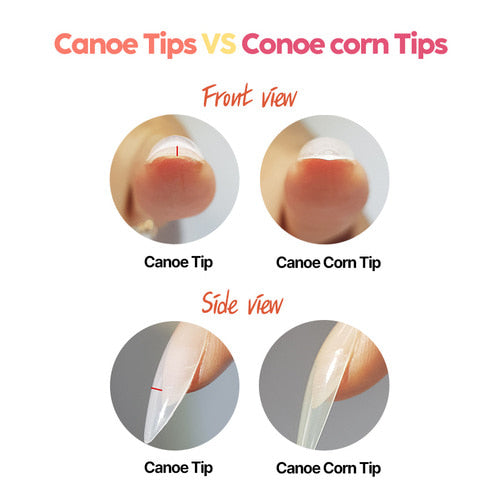 DIAMI Corn Tip Refills (Clear Nail Extensions)