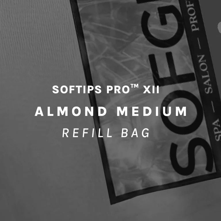 SOFGEL - SOFTIPS PRO XII Standard Almond Medium Refill Bag