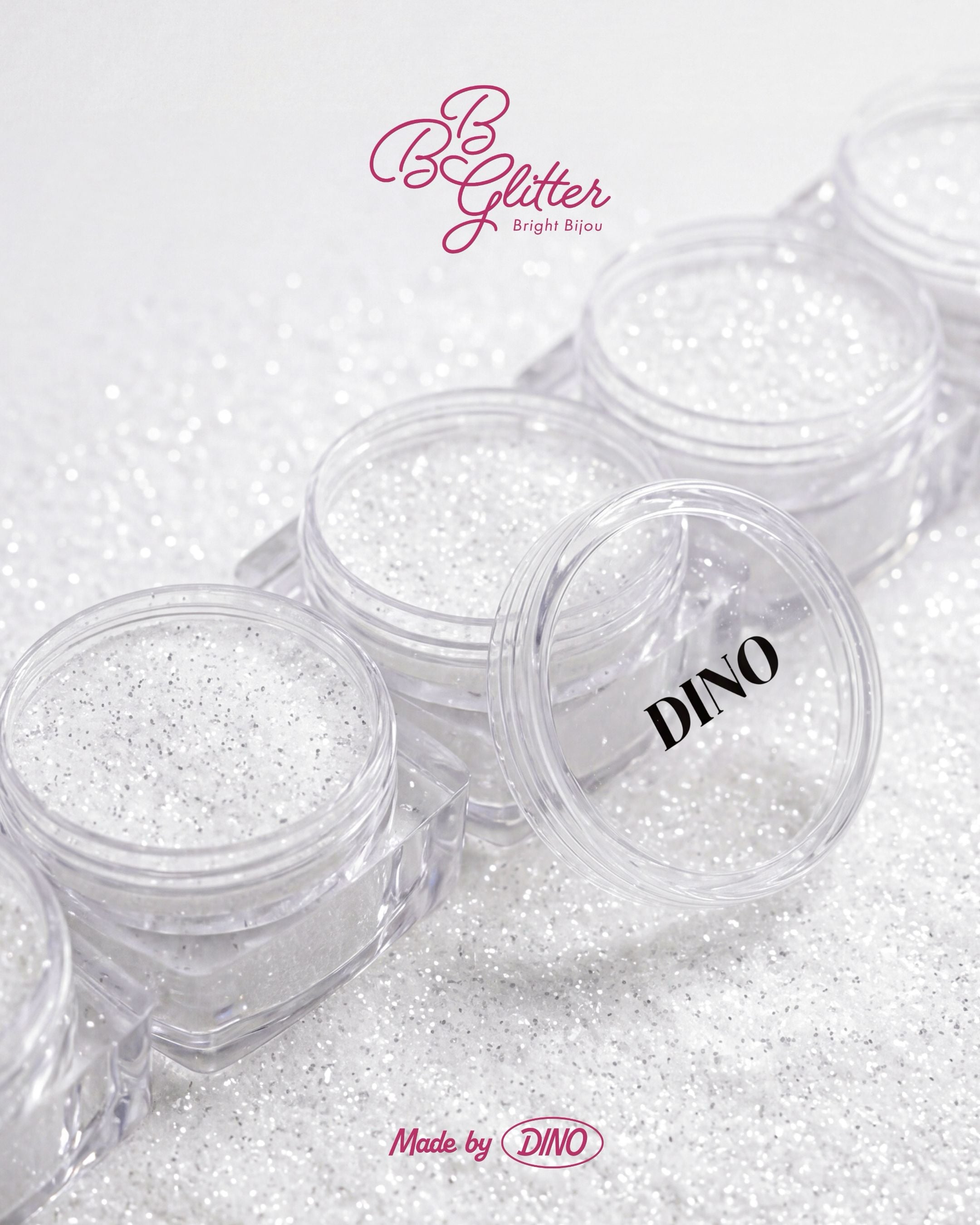 DINO It's Nail O'Clock - BB Glitter (Tiara White)