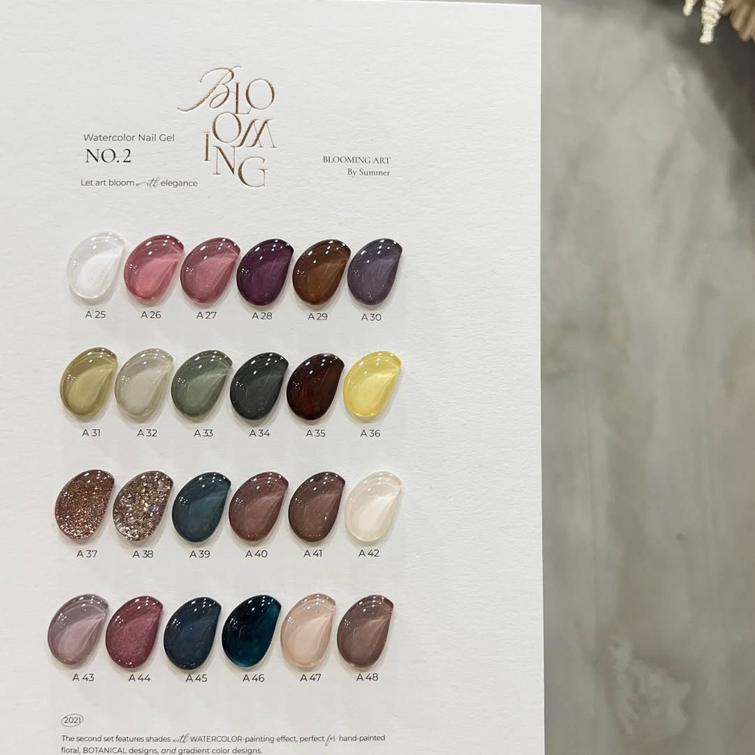 Blooming Nails - No.2 Watercolor Nail Gel Set