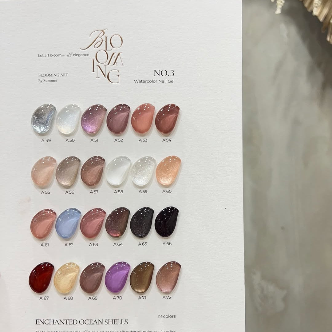 Blooming Nails - No.3 Watercolor Nail Gel Set