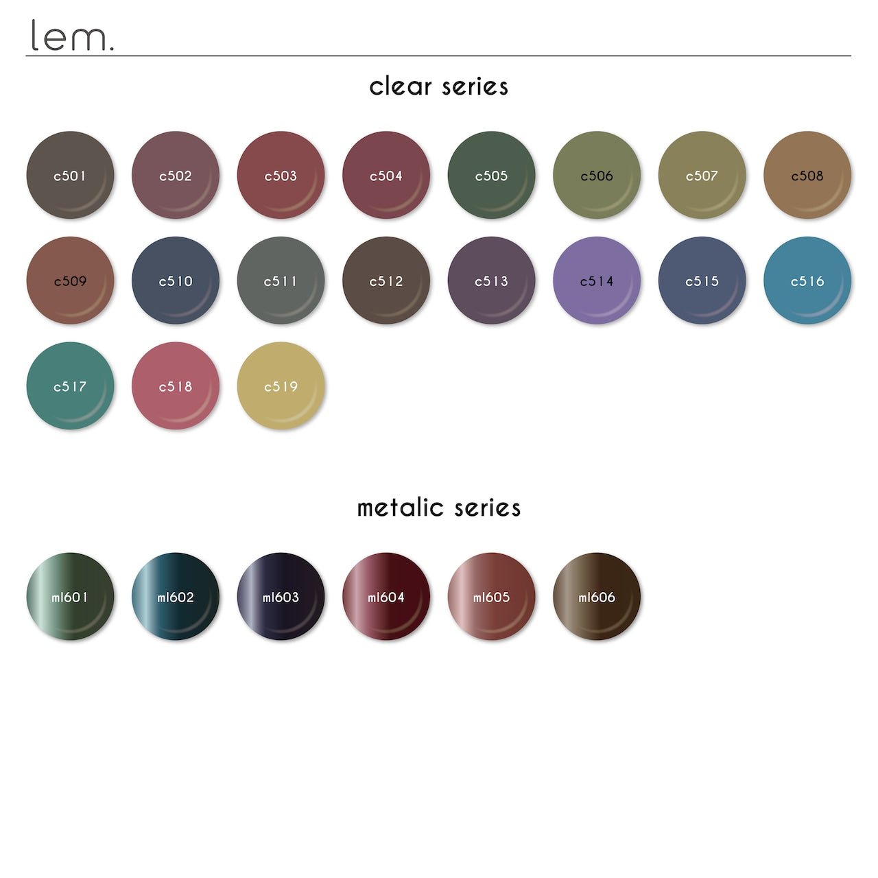 Lem - Color Gels Clear Series