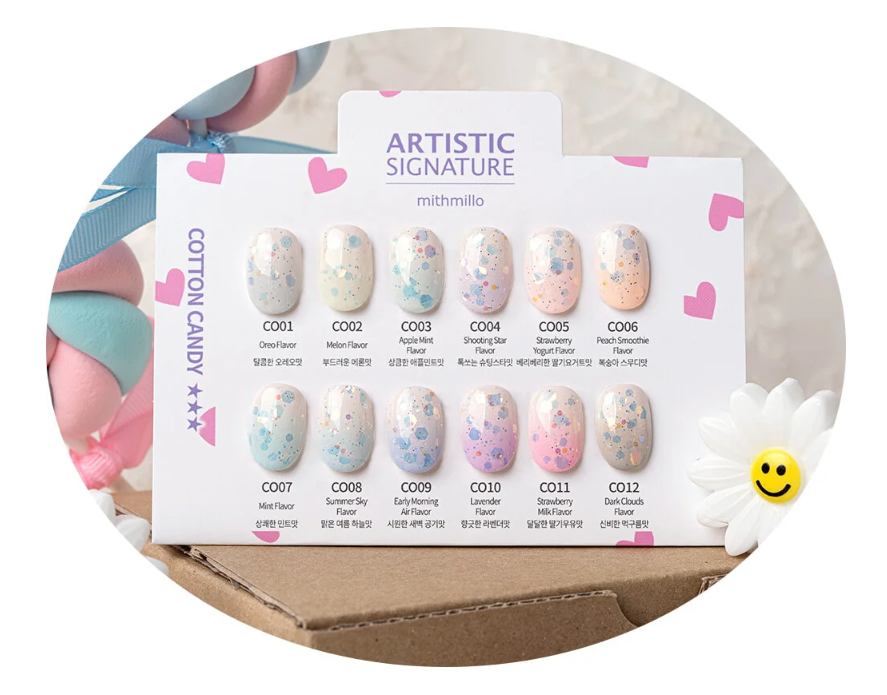 Mithmillo Signature Polish Gel Cotton Candy Series (6 Types CO01-CO12)