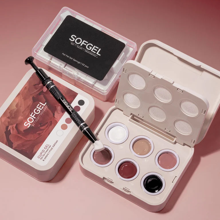 Sofgel - Cupid Pat Pat Gel Vol. 01 Bundle (Sponges + Tweezer)