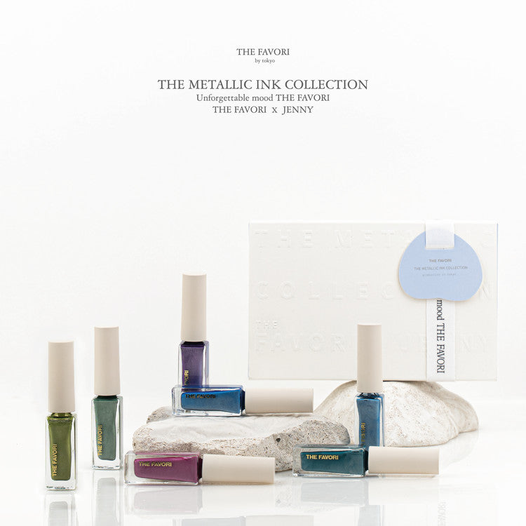The Metallic Ink Collection - Midnight Aqua