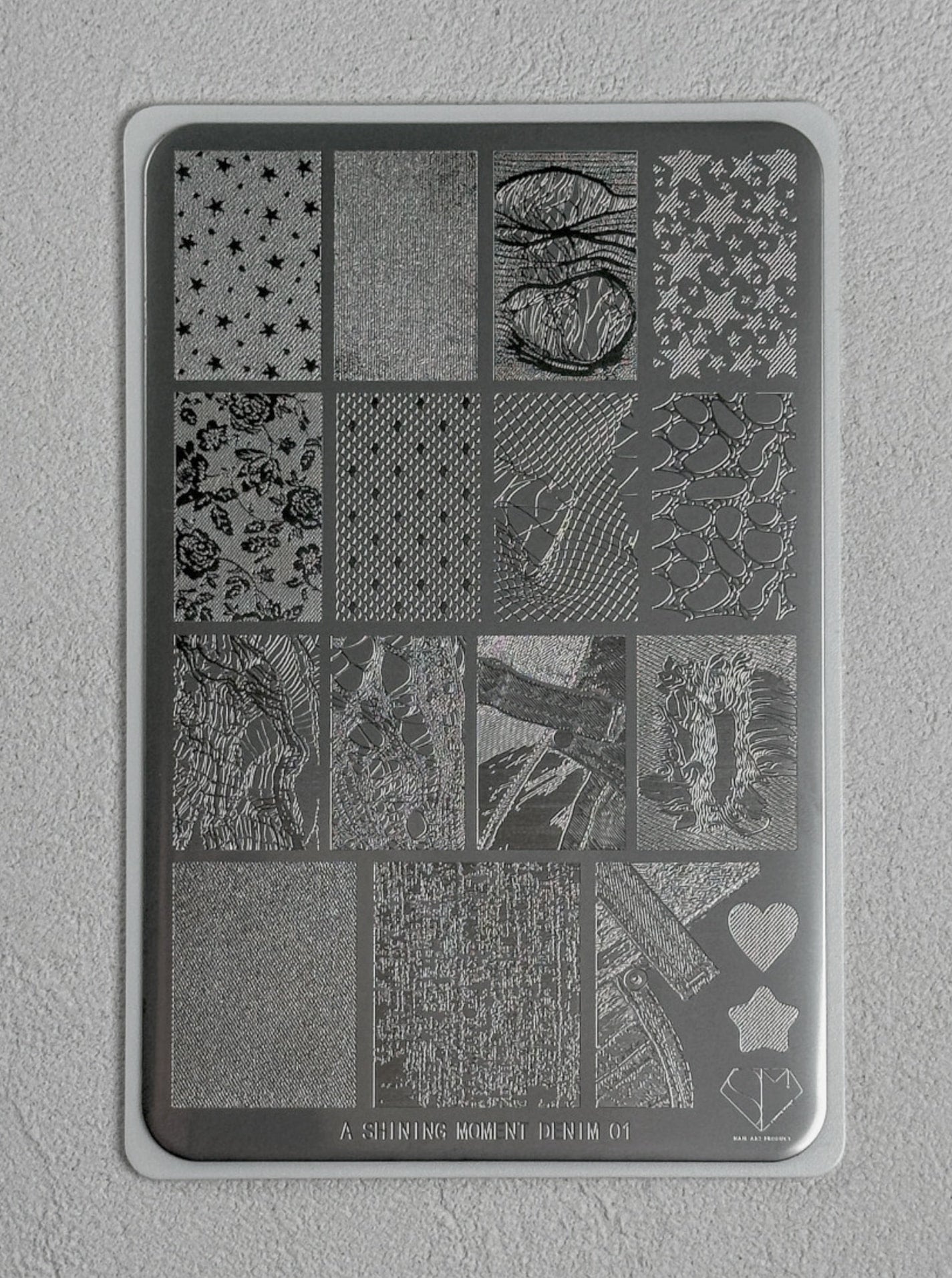 Mithmillo - Nail Stamping Plate - Denim Art (4 Types)