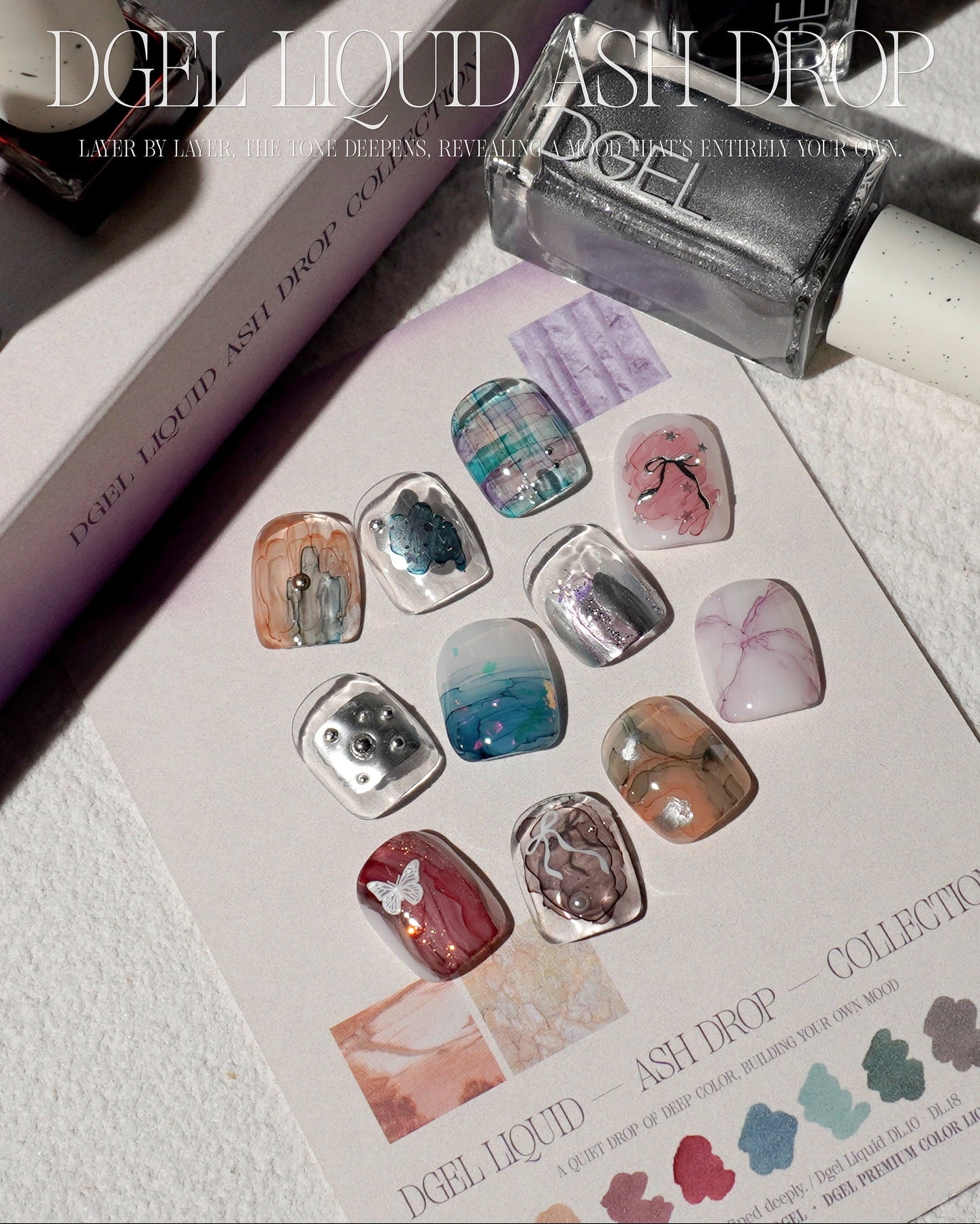 DGEL Liquid Ash Drop Collection (9 colours + drop blur)