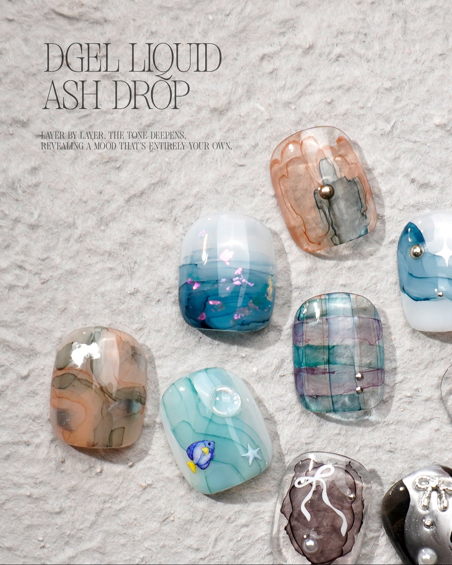 DGEL Liquid Ash Drop Collection (9 colours + drop blur)
