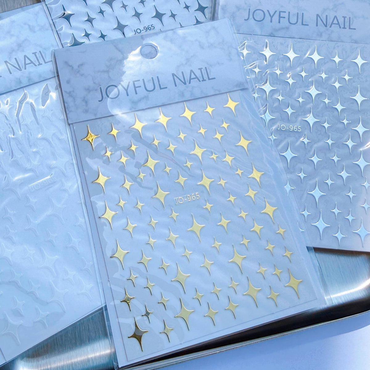 Laser Star Nail Stickers (4 Colour Types)