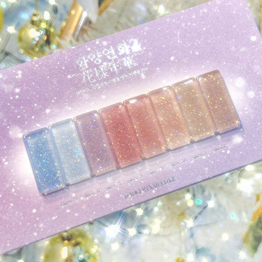 Yogurt Nail Glitter Collection Bundle + (Chart Board)