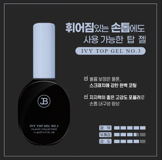 JIN.B - Ivy Top Gel Non-wipe (3 Types)